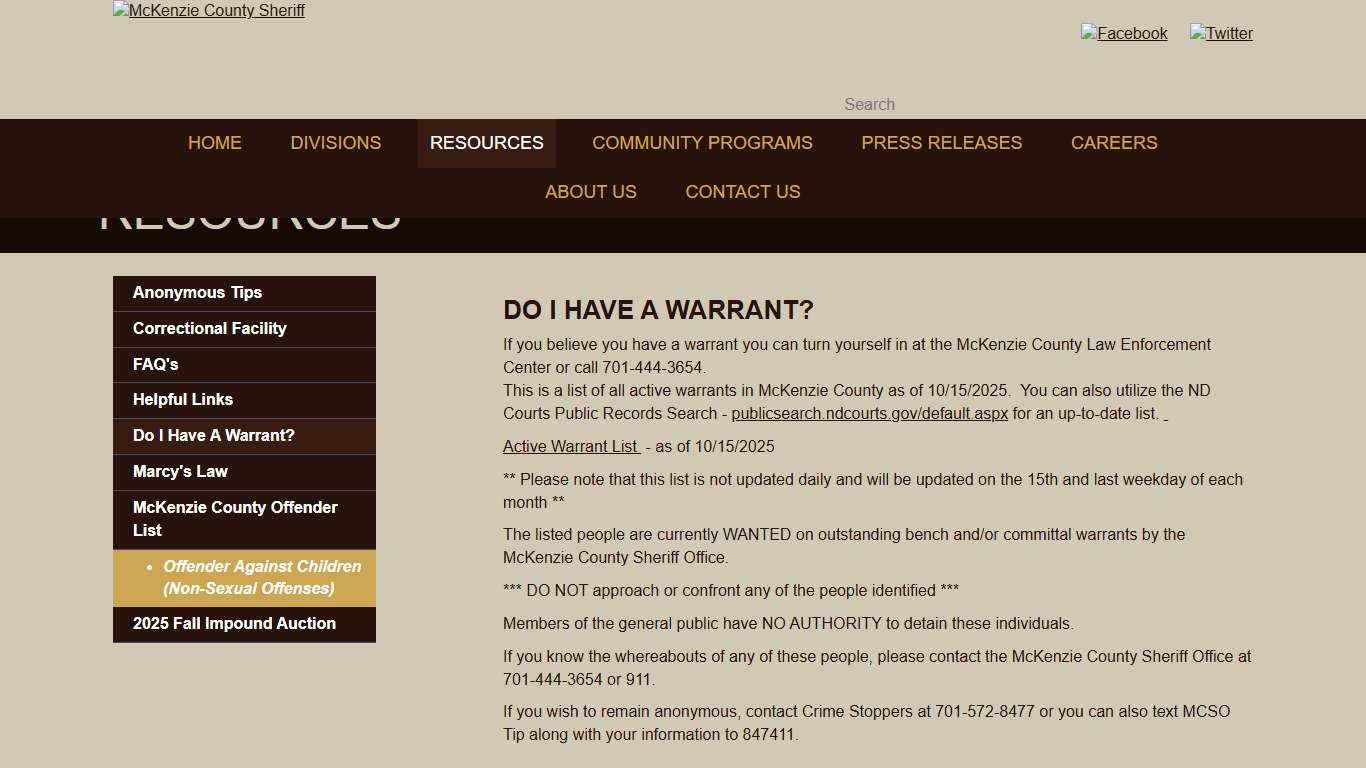 Do I Have A Warrant?